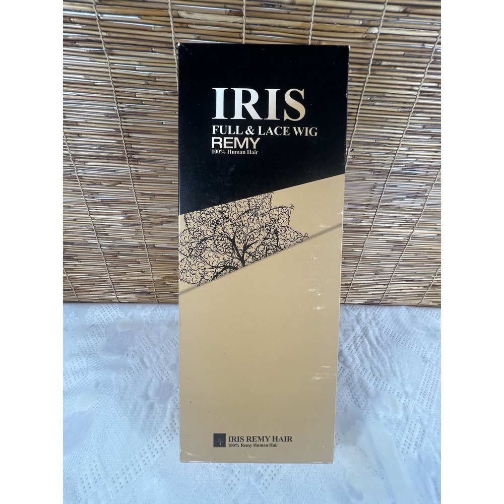 IRIS REMY HAIR Sister 34" #1 Full &lace Wig 100% Remy Human Hair